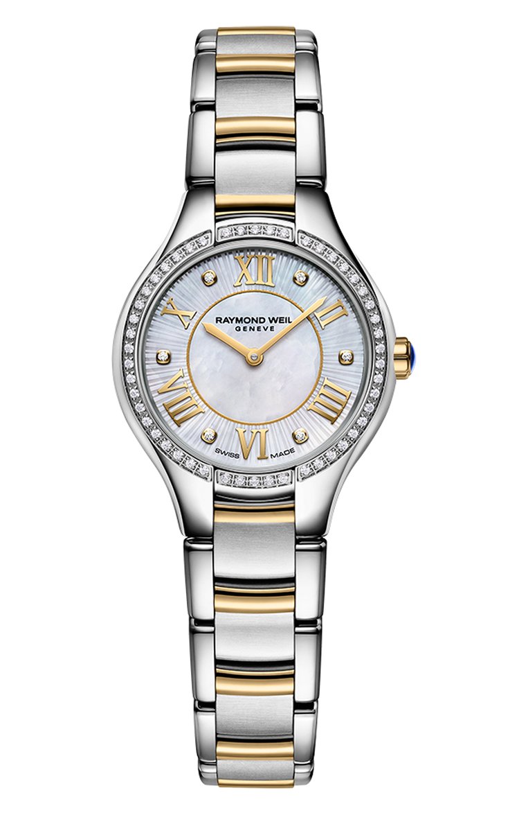 Женские часы noemia RAYMOND WEIL бесцветного цвета, арт. 5124-S2P-00966 | Фото 1 (Нос: Не проставлено; Региональные ограничения белый список (Axapta Mercury): Не проставлено; Механизм: Кварц; Цвет циферблата: Перламутровый; Материал корпуса: Сталь)