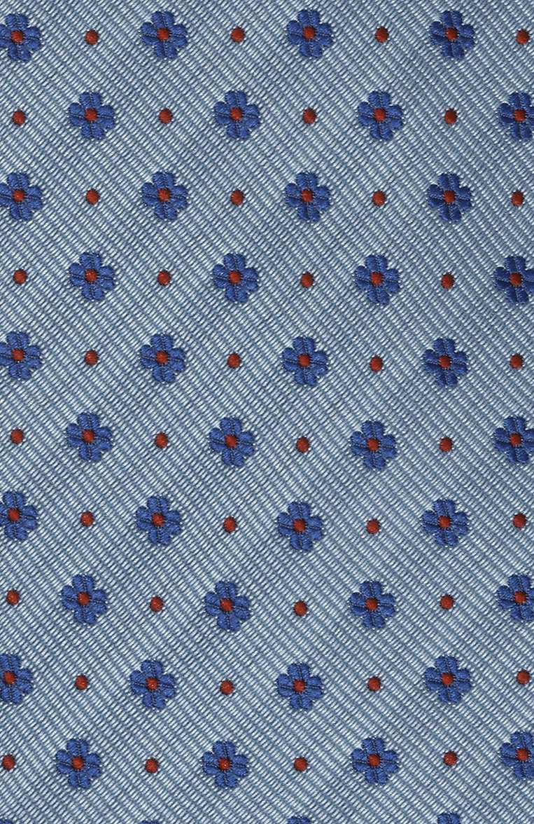 Мужской шелковый галстук BROUBACK светло-голубого цвета, арт. TIE 8CM/SS24 | Фото 4 (Нос: Не проставлено; Материал сплава: Проставлено; Материал: Текстиль, Шелк; Принт: С принтом)