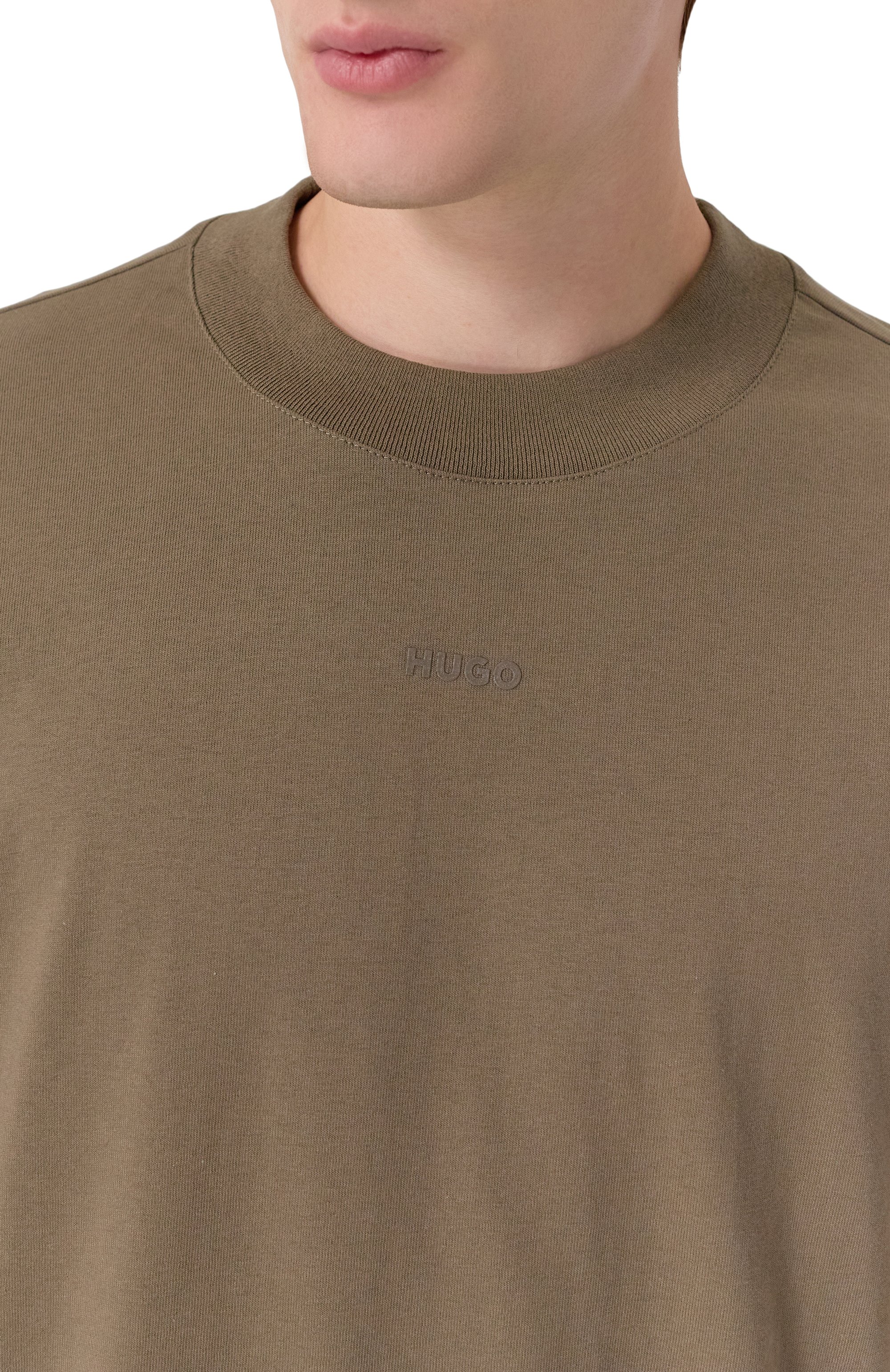 Хлопковый лонгслив HUGO, арт. 50511029, фото 5