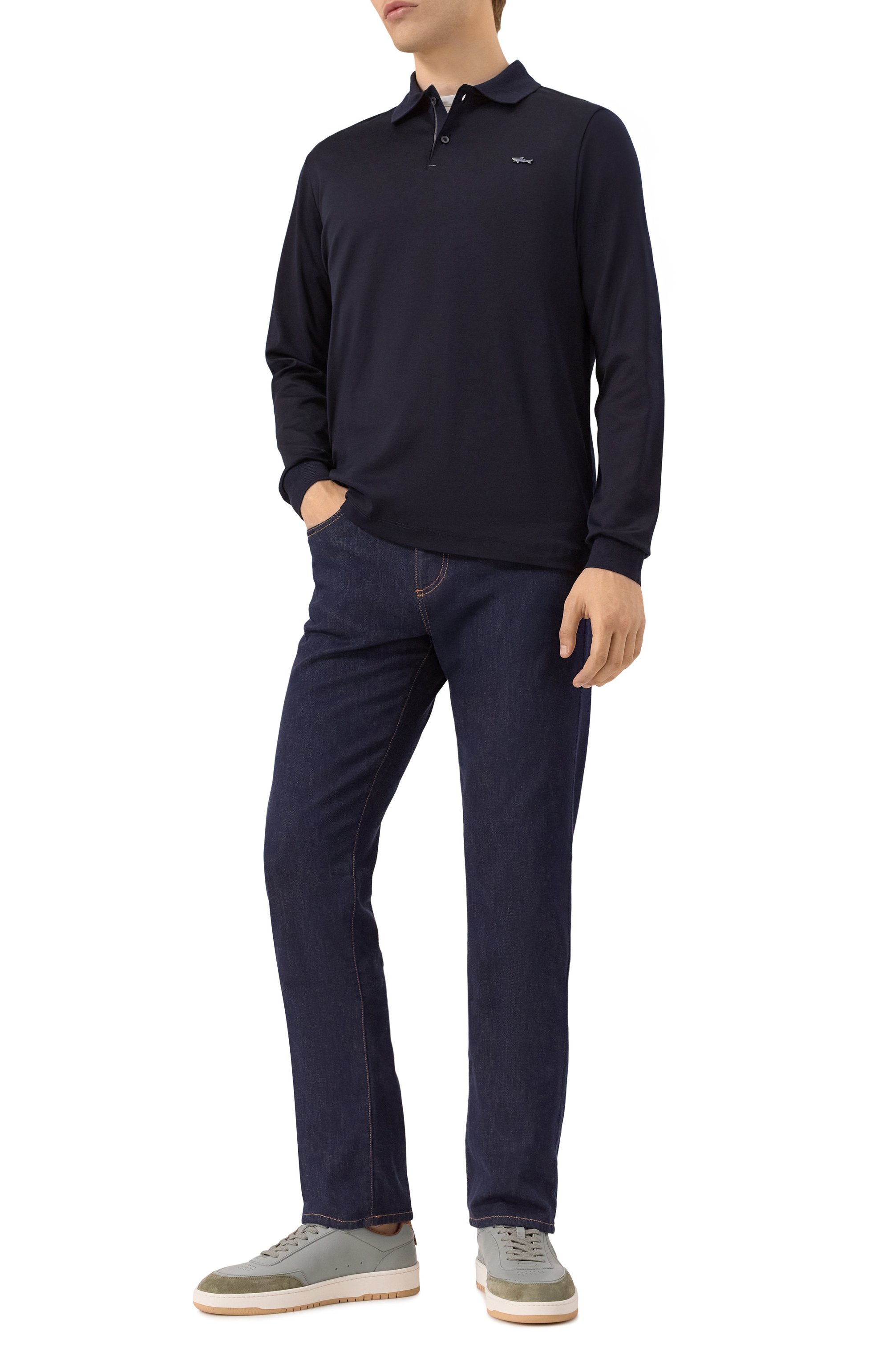 Кожаные кеды club riviera PAUL&SHARK, арт. 15318007, фото 2