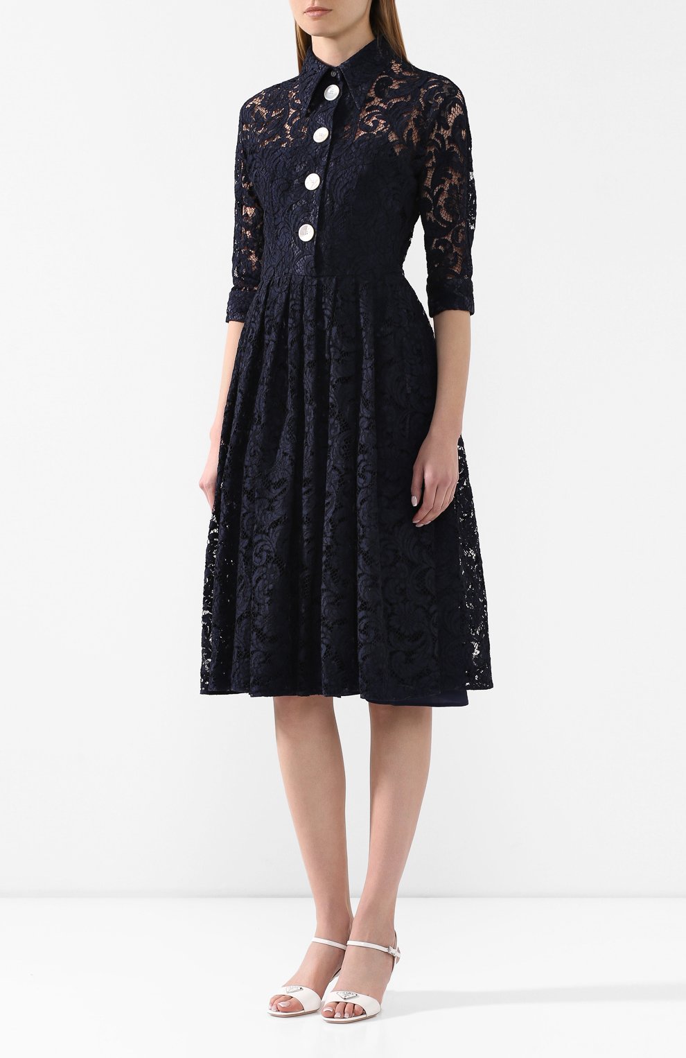 Платье из смеси хлопка и вискозы PRADA, арт. P3A94-1SA4-F0008, фото 3