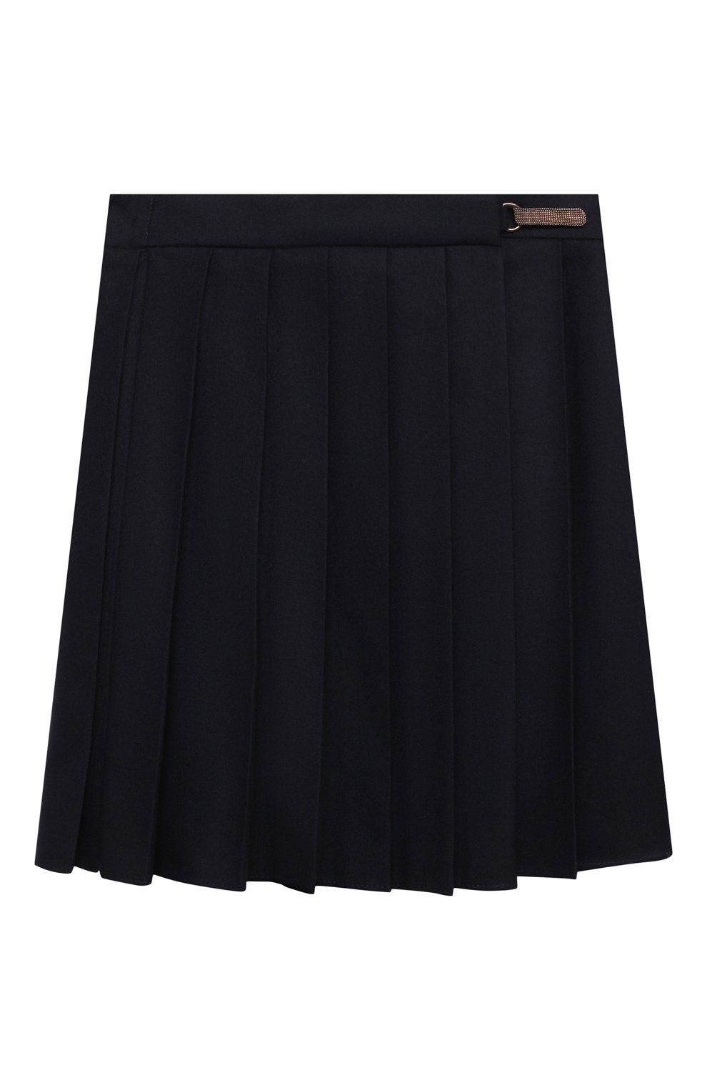 Шерстяная юбка BRUNELLO CUCINELLI темно-синего цвета по цене 75850 руб., арт. BB034G047B, фото 1 Шерстяная юбка BRUNELLO CUCINELLI, арт. BB034G047B, фото 1