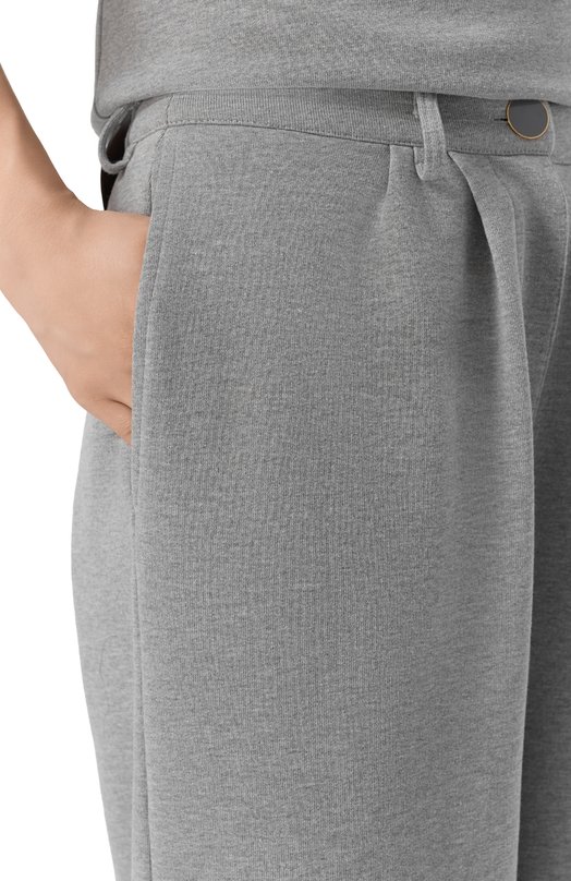Хлопковые брюки ROWEN ROSE RR_J468 Серый  RR_J468 Фото 5