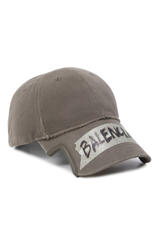 Хлопковая бейсболка Balenciaga 858087/410B2 Хаки 858087/410B2