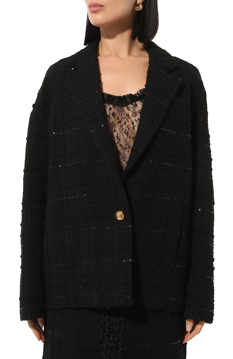 Твидовый жакет GIAMBATTISTA VALLI, арт. 24FWPVGT6104-06UBE, фото 3
