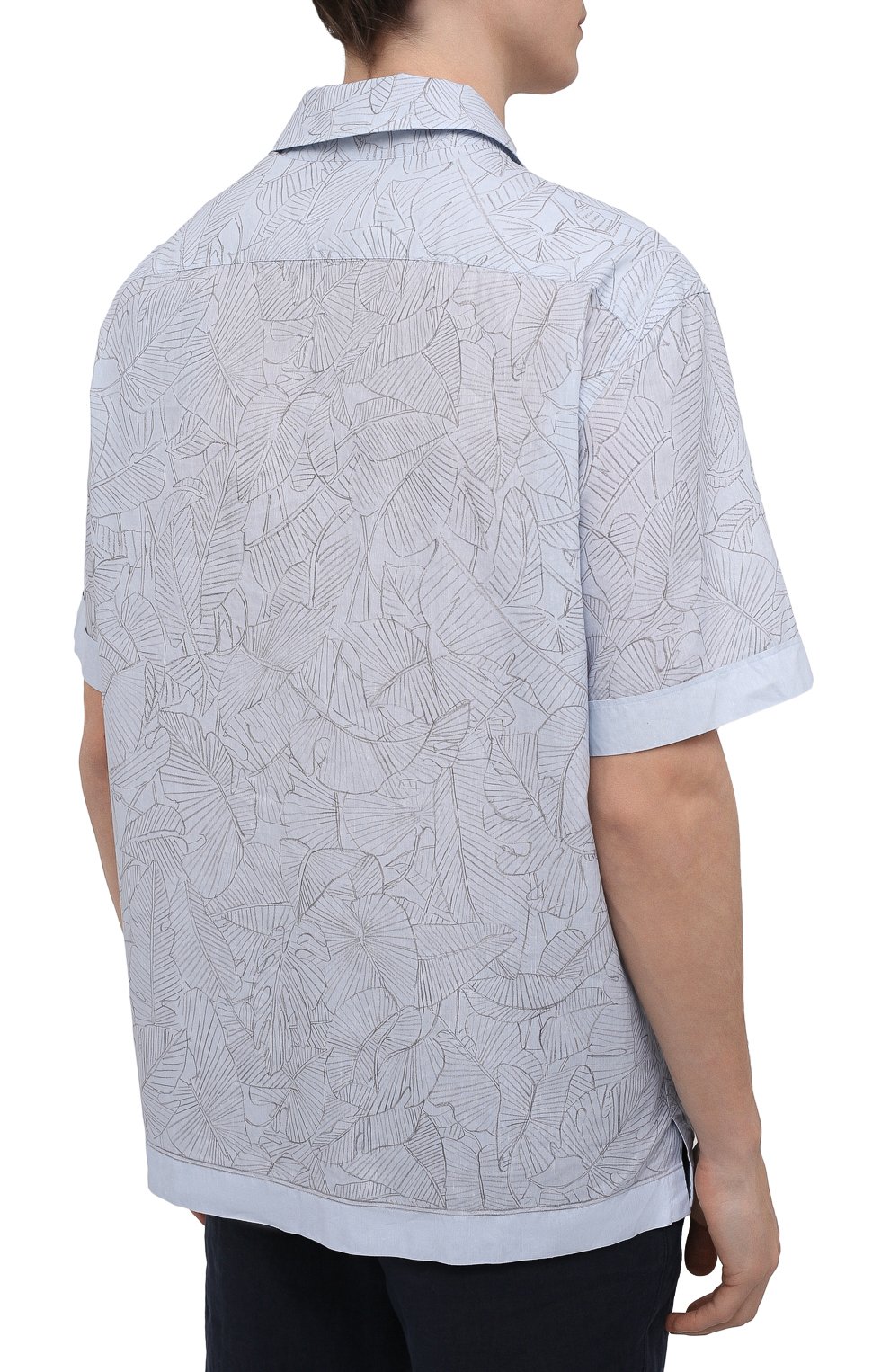 Рубашка изо льна и хлопка ZEGNA, арт. UWX39/SCP3, фото 4