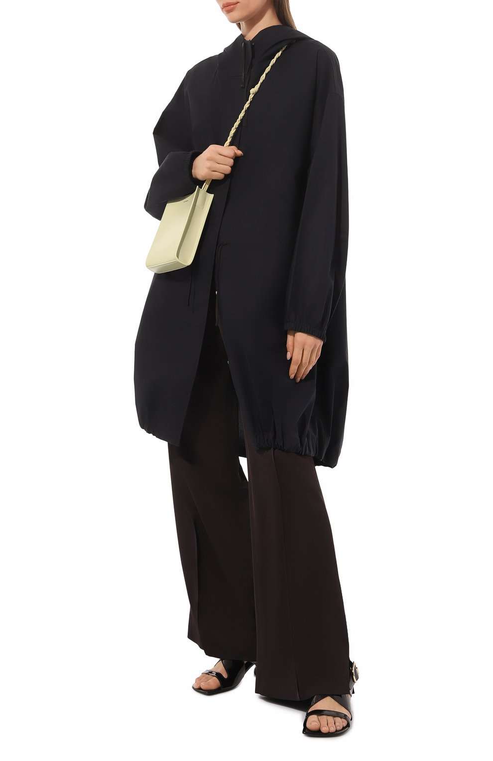 Брюки из вискозы JIL SANDER коричневого цвета по цене 99350 руб., арт. J02KA0122/J65090, фото 2 Брюки из вискозы JIL SANDER, арт. J02KA0122/J65090, фото 2