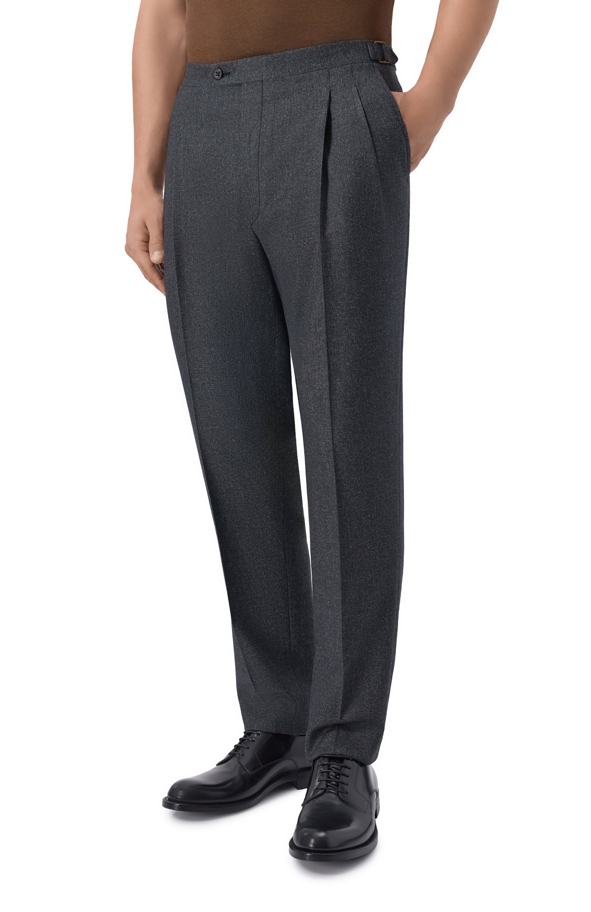 Брюки из шерсти и хлопка CORNELIANI, арт. 284L21/2A18216, фото 3