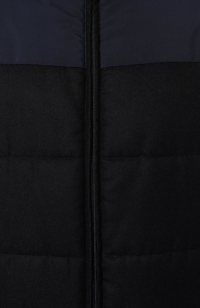 Мужская утепленная куртка COLOMBO темно-синего цвета, арт. GC00459/5836-10 | Фото 5 (Кросс-КТ: Куртка; Мужское Кросс-КТ: шерсть и кашемир, утепленные куртки; Материал внешний: Шерсть, Кашемир; Рукава: Длинные; Материал сплава: Проставлено; Материал подклада: Синтетический материал; Драгоценные камни: Проставлено; Длина (верхняя одежда): Короткие; Стили: Кэжуэл)