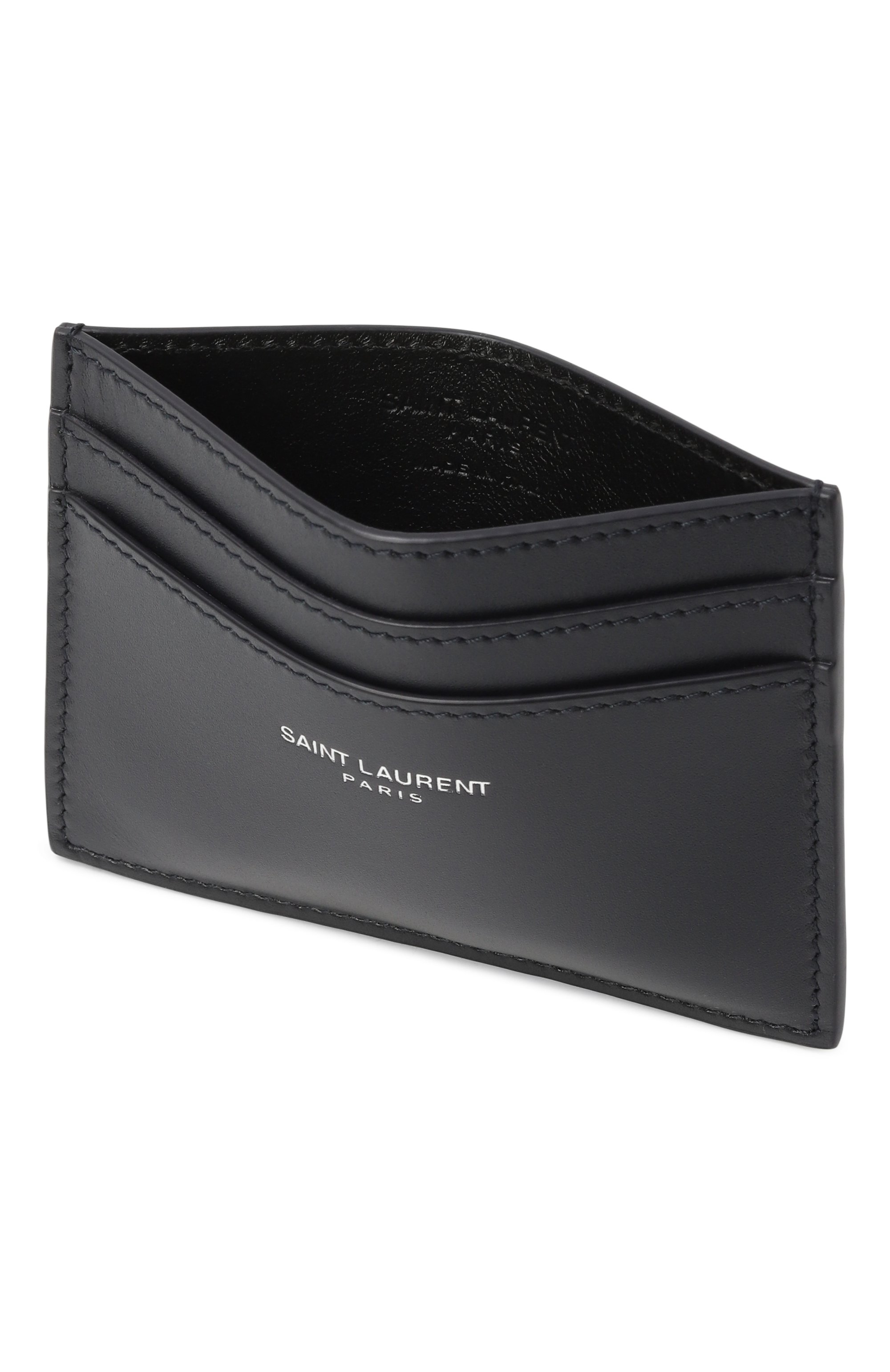 Кожаный футляр для кредитных карт SAINT LAURENT, арт. 375946/0U90E, фото 3