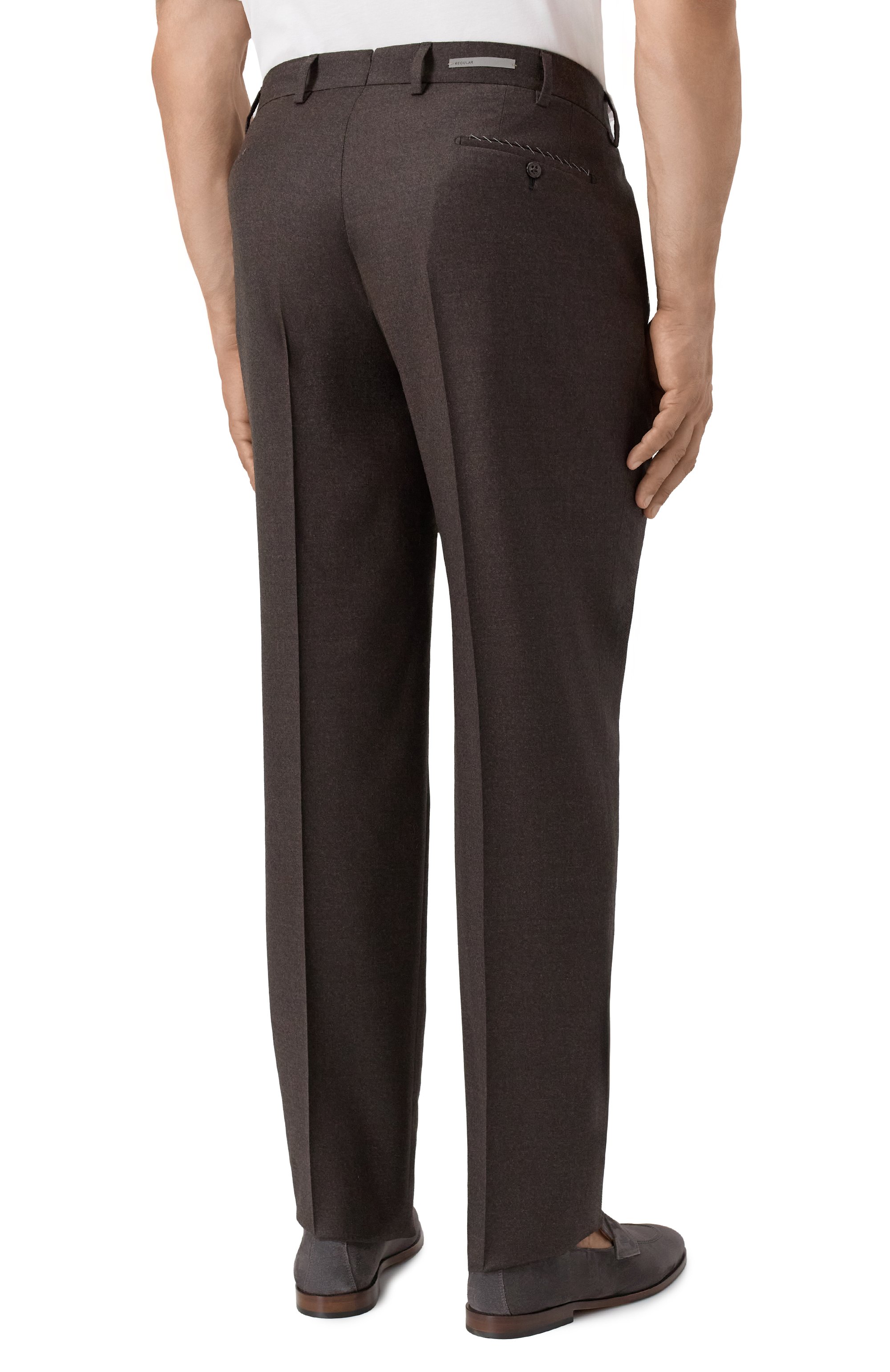 Шерстяные брюки CORNELIANI, арт. 264B08-2618581, фото 4