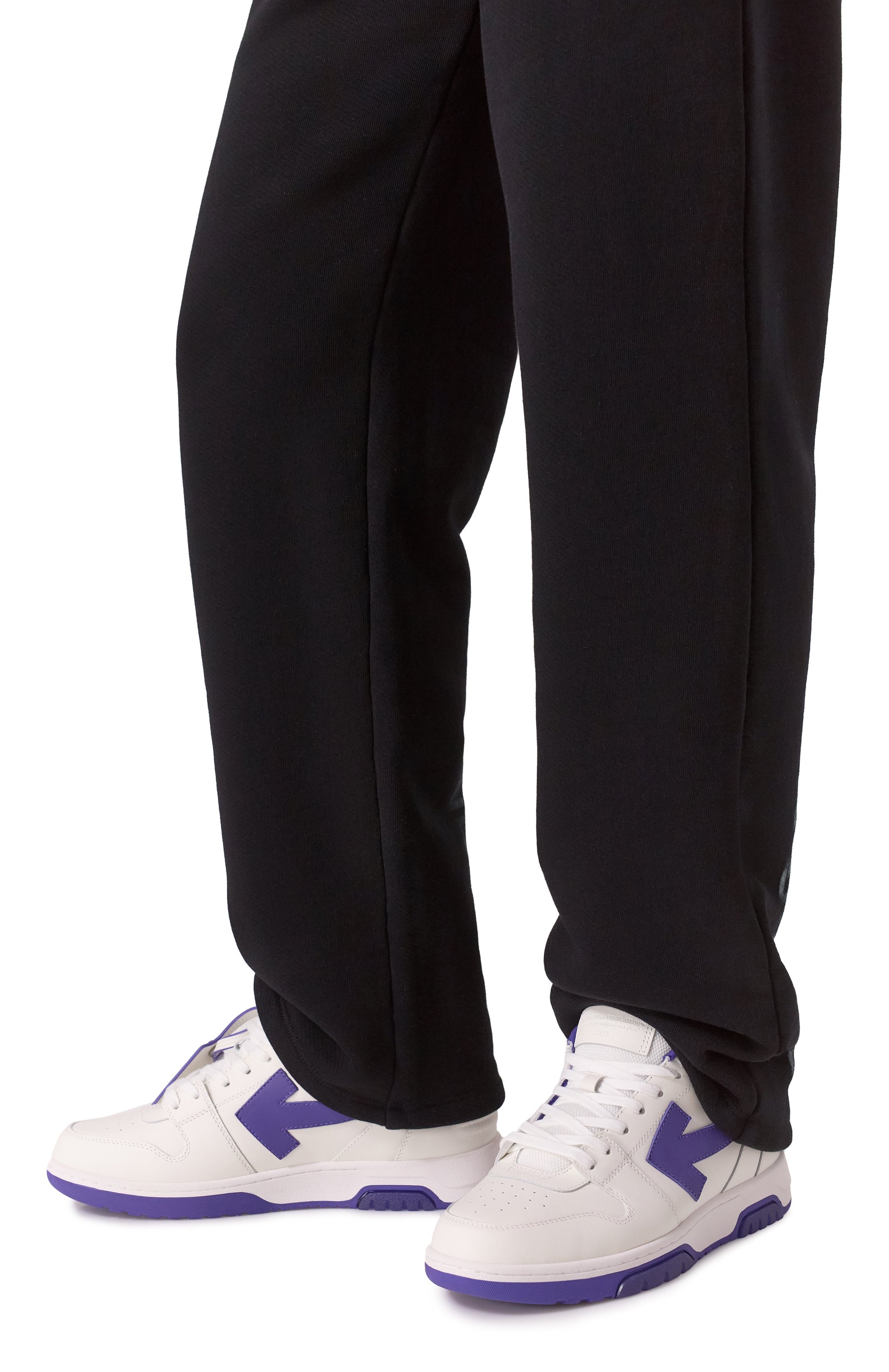 Кожаные кеды out of office OFF-WHITE, арт. 0MIA189S25LEA001, фото 3