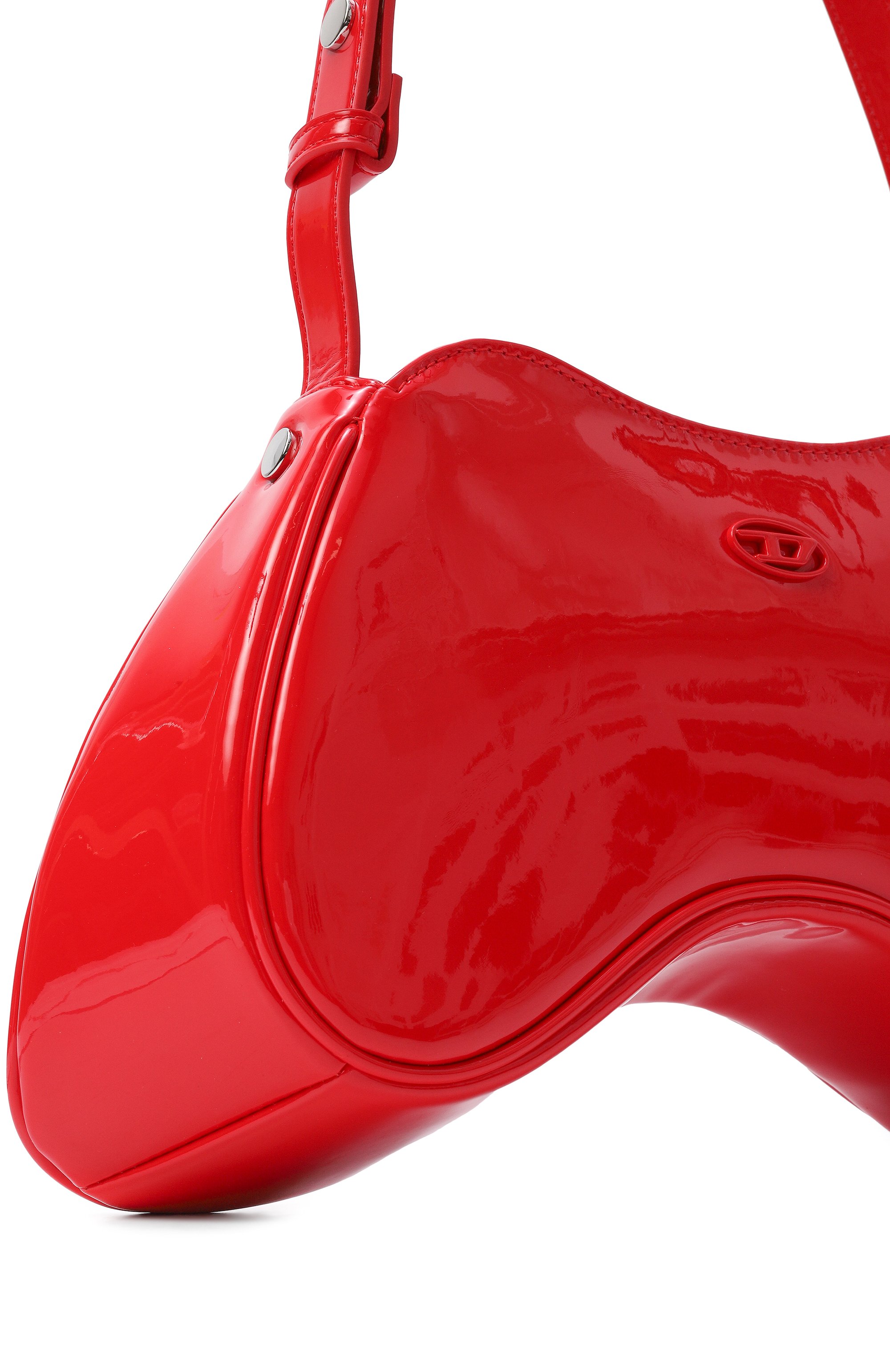 Сумка play DIESEL красного цвета по цене 35400 руб., арт. X10201/P6255, фото 5 Сумка play DIESEL, арт. X10201/P6255, фото 5