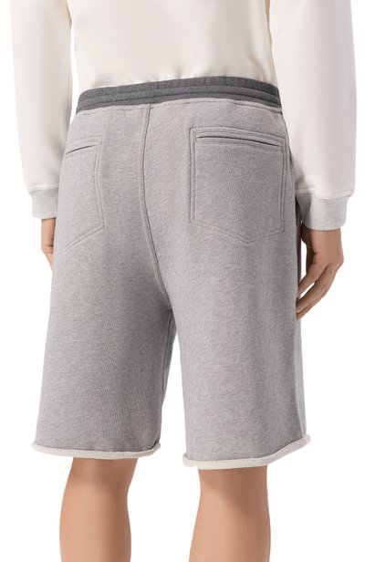 Хлопковые шорты BRUNELLO CUCINELLI, арт. MM8263389G, фото 4