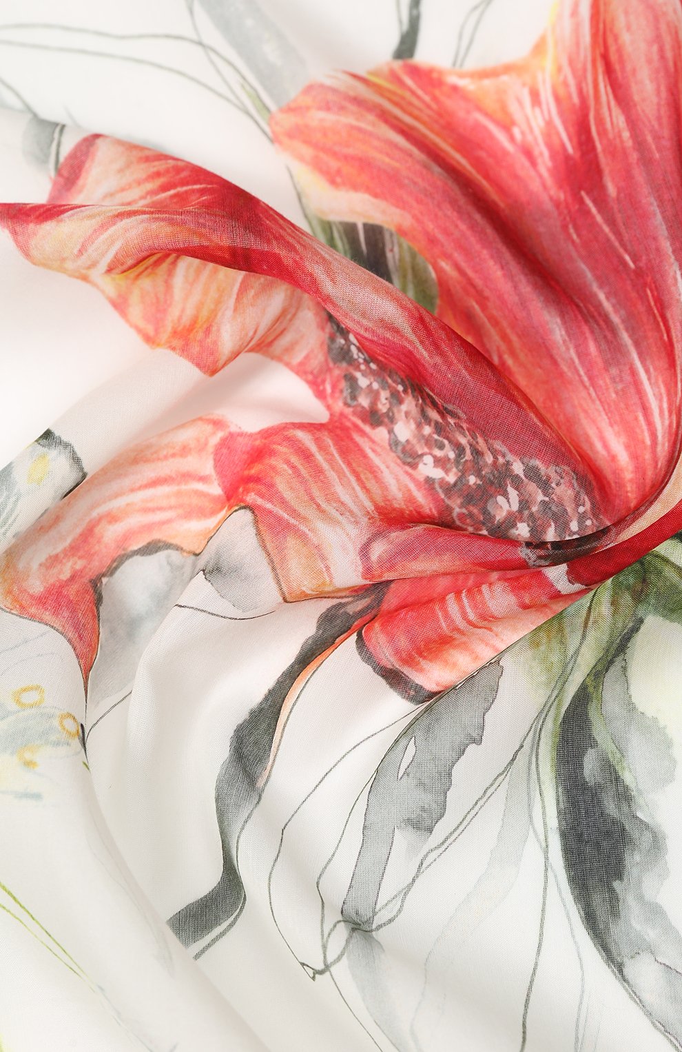 Шарф из смеси хлопка и шелка ALEXANDER MCQUEEN, арт. 621800/3624Q, фото 2