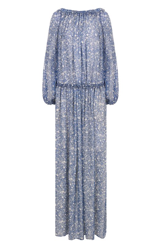 Шелковое платье Weekend Max Mara ENZA Синий ENZA