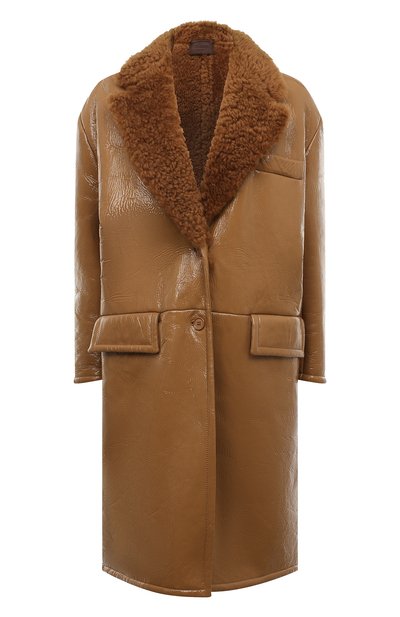 Женская дубленка из овчины PRADA, арт. 56967-32O-F0A5T