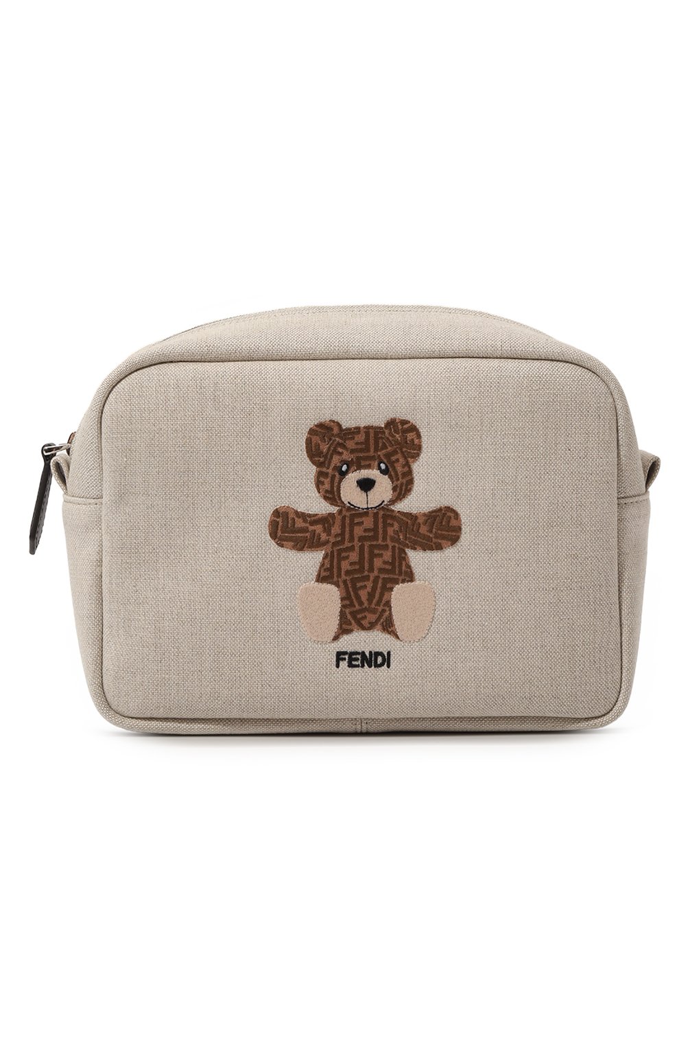 Косметичка FENDI светло-бежевого цвета по цене 58150 руб., арт. 8N0200/ANLD, фото 1 Косметичка FENDI, арт. 8N0200/ANLD, фото 1