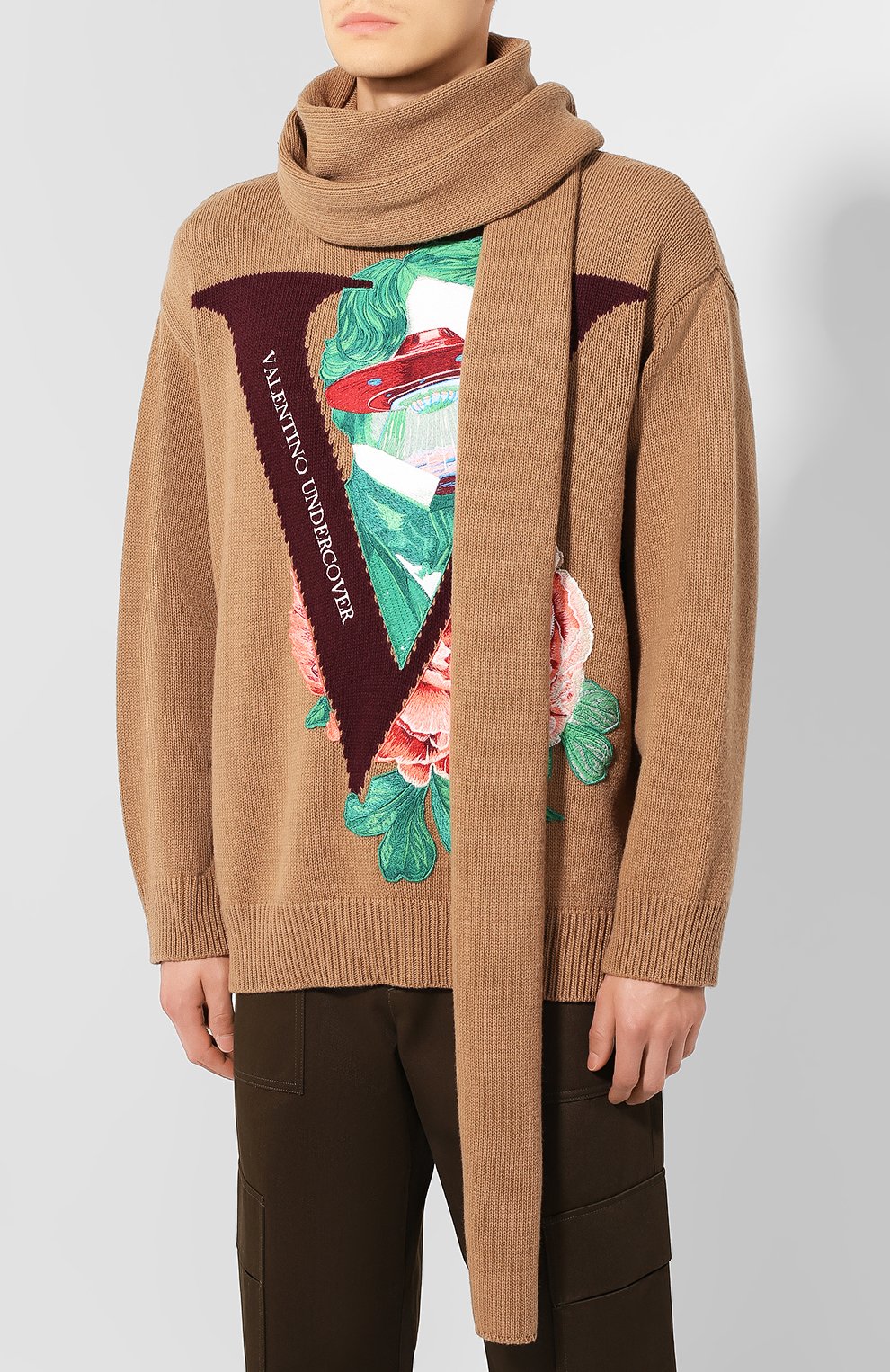 Шерстяной свитер valentino x undercover VALENTINO, а рт. SV0KC06E5S2, фото 3