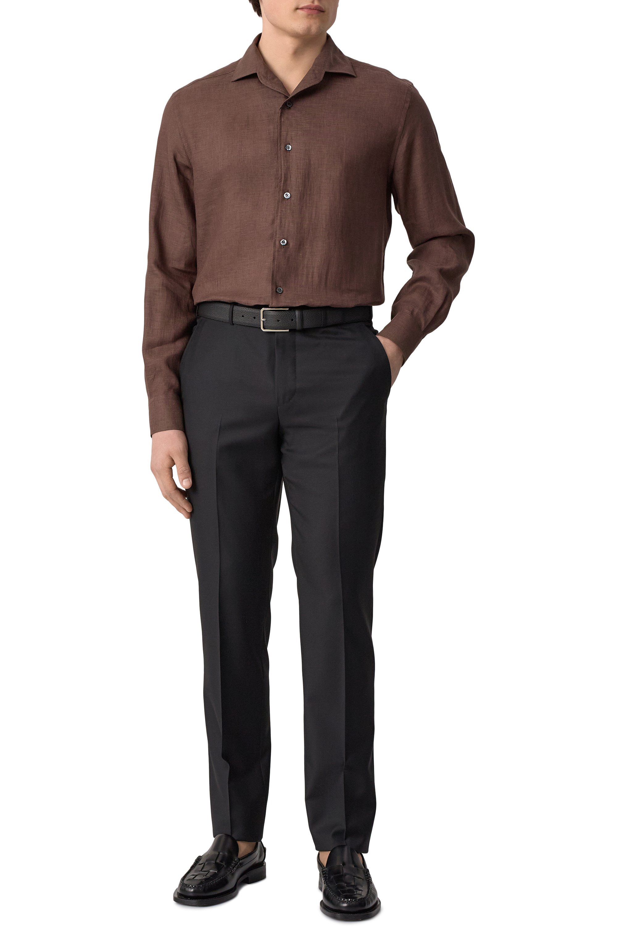 Льняная рубашка CORNELIANI, арт. 25P213-2511648, фото 2