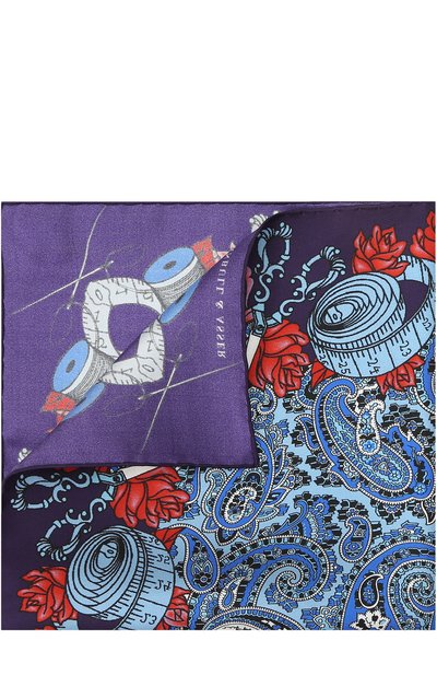 Мужской шелковый платок с принтом TURNBULL & ASSER, арт. PSQ001-BB468