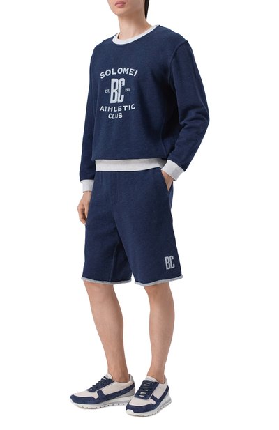 Шорты из хлопка и льна BRUNELLO CUCINELLI, арт. MR8313375G, фото 2