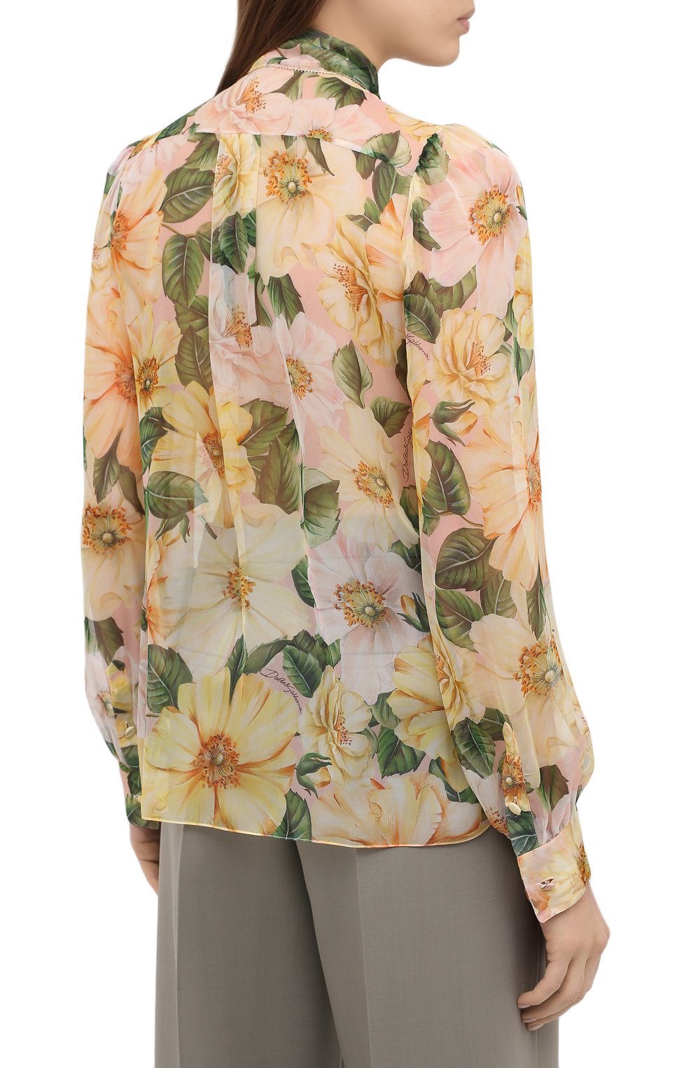 Шелковая блузка DOLCE & GABBANA, арт. F5L66T/IS1E5, фото 4