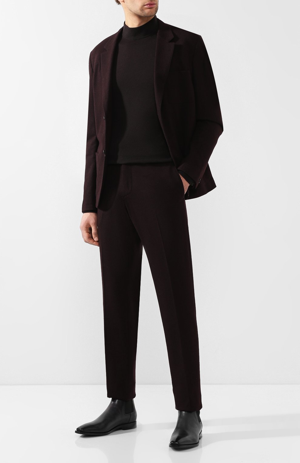 Брюки из смеси хлопка и шерсти BERLUTI, арт. R14TTU22-WAJB, фото 2