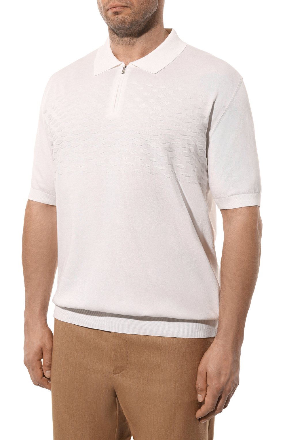 Поло из шелка и хлопка ZILLI, арт. KZP002M0145VVC000_1, фото 3