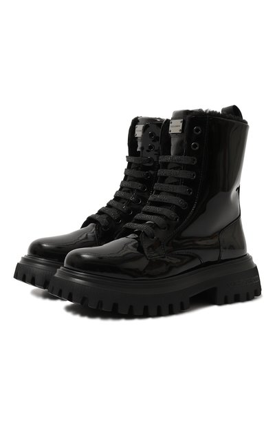 Кожаные ботинки DOLCE & GABBANA, арт. D11220/A3B70/29-36