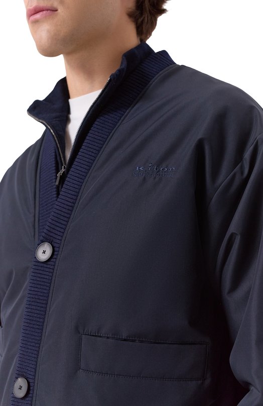 Бомбер Kiton UGK129K0235H06 Синий  UGK129K0235H06 Фото 5