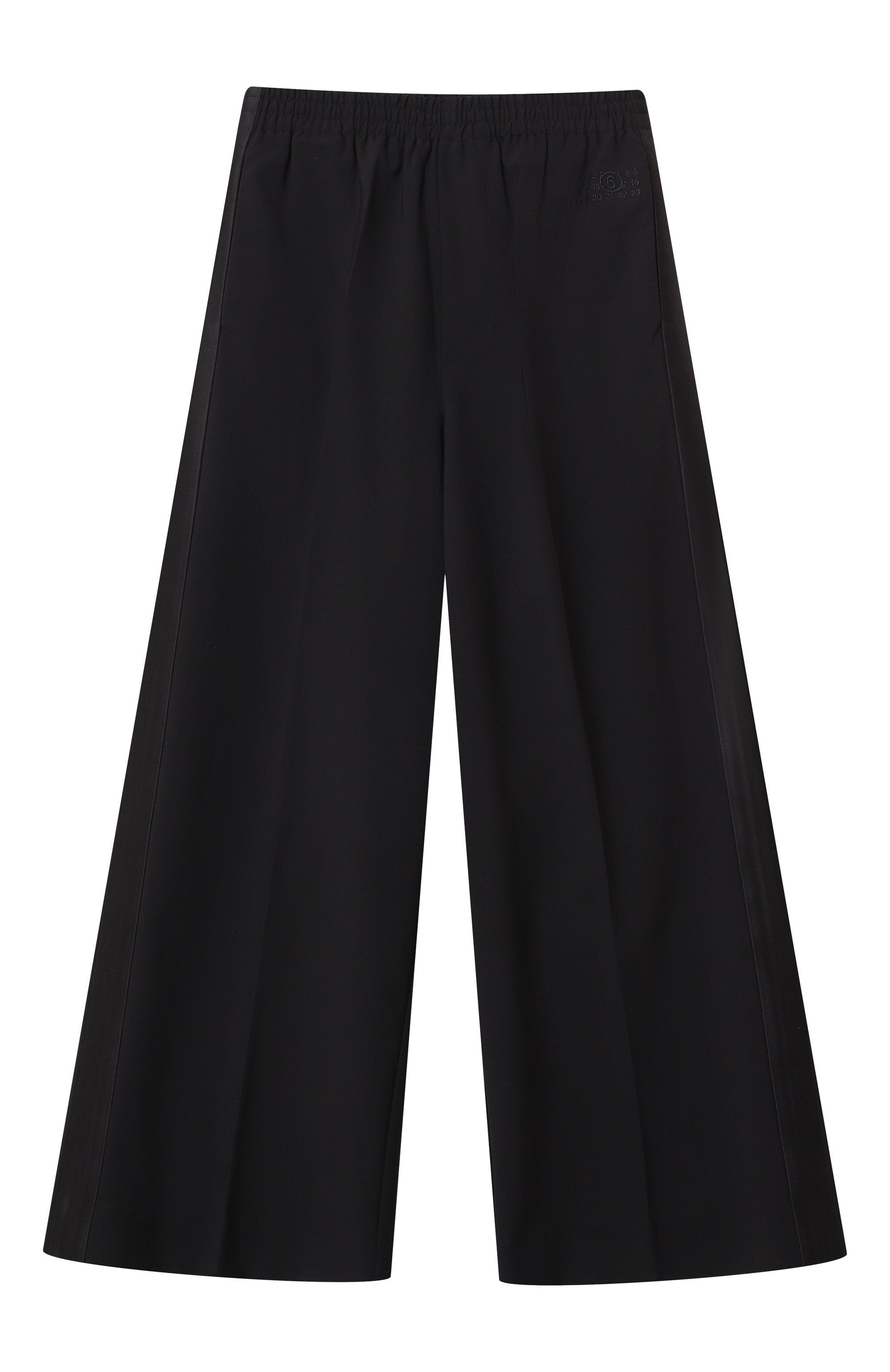 Брюки MM6 черного цвета по цене 33200 руб., арт. M60732/MM05G, фото 1 Брюки MM6, арт. M60732/MM05G, фото 1