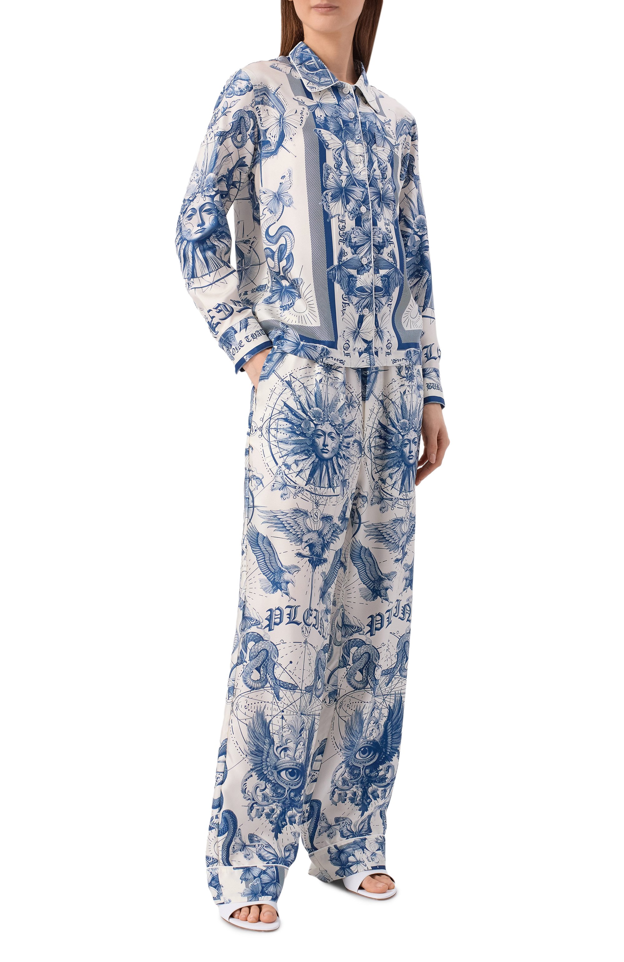 Шелковые брюки PHILIPP PLEIN, арт. SAFC WRT1665 PTE104N, фото 2