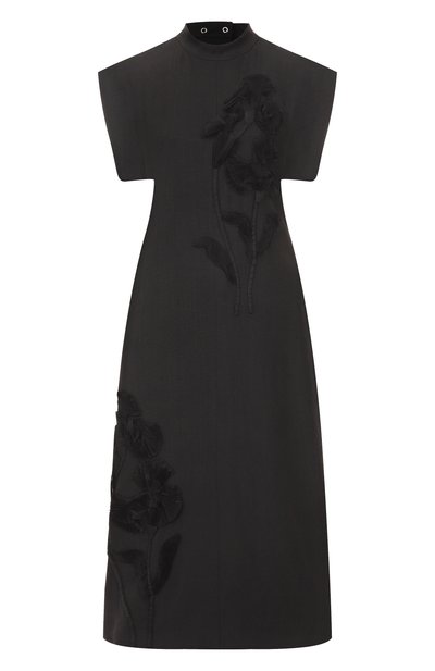 Женское платье из вискозы и шелка JIL SANDER, арт. J03CT0468/J65005