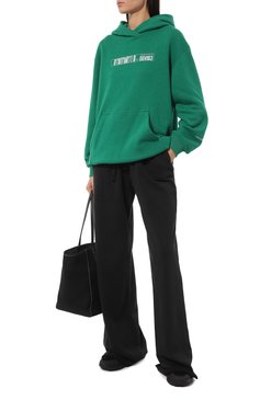 Женский хлопковое худи DOLCE & GABBANA зеленого цвета, арт. F9R71T/G7K3E | Фото 2 (Материал сплава: Проставлено; Материал внешний: Хлопок; Длина (для топов): Удлиненные; Рукава: Длинные; Драгоценные камни: Проставлено; Женское Кросс-КТ: Худи-одежда; Стили: Спорт-шик)
