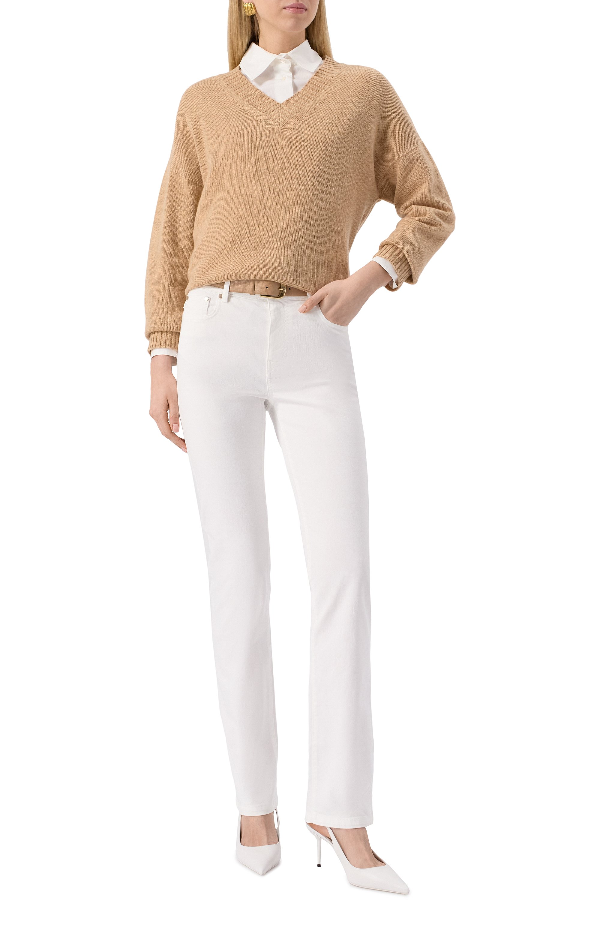 Хлопковая рубашка WEEKEND MAX MARA, арт. AURE0, фото 2