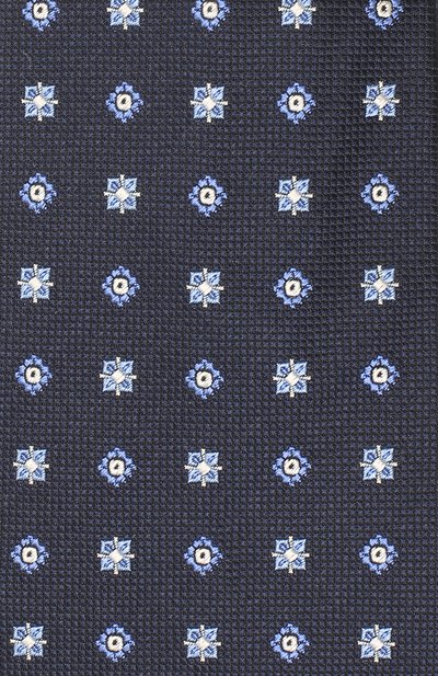 Шелковый галстук CANALI темно-синего цвета по цене 9525 руб., арт. 18/HJ02260, фото 3 Шелковый галстук CANALI, арт. 18/HJ02260, фото 3