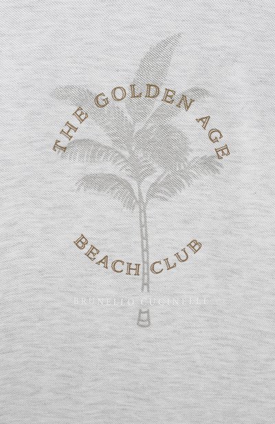 Хлопковая футболка BRUNELLO CUCINELLI, арт. BE854E169C, фото 3