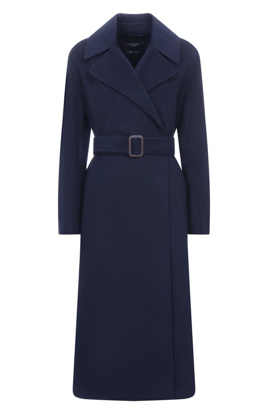Шерстяное пальто Weekend Max Mara MANU Синий MANU