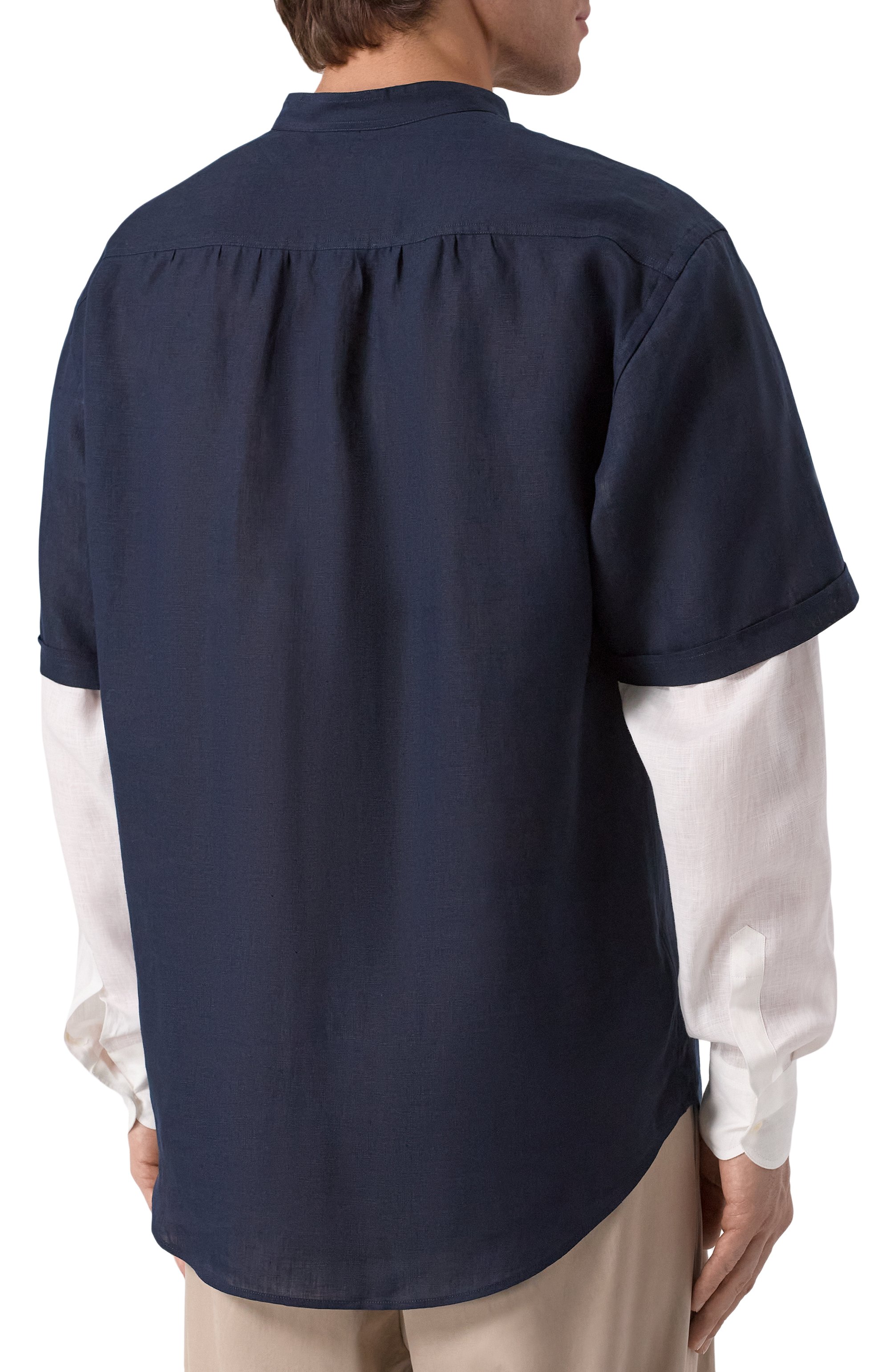 Льняная рубашка GIORGIO ARMANI, арт. GM001396/TE11049, фото 4