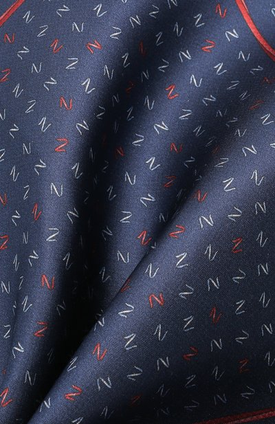 Шелковый платок ZILLI темно-синего цвета по цене 9900 руб., арт. 51609/HANDKERCHIEF, фото 2 Шелковый платок ZILLI, арт. 51609/HANDKERCHIEF, фото 2