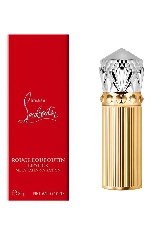 фото Помада для губ с атласным блеском rouge louboutin silky satin on the go, оттенок private red christian louboutin