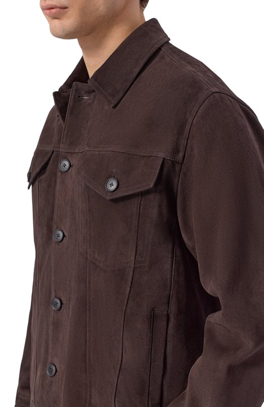 Замшевая куртка BOSS 50538002 Коричневый  50538002 Фото 5