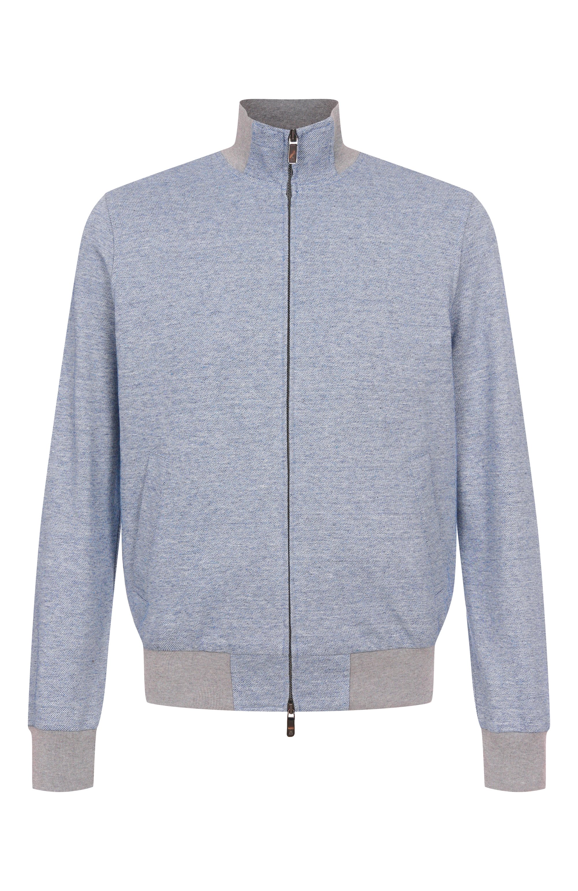 Толстовка изо льна и хлопка CAPOBIANCO, арт. 18M452.LUR0., фото 1