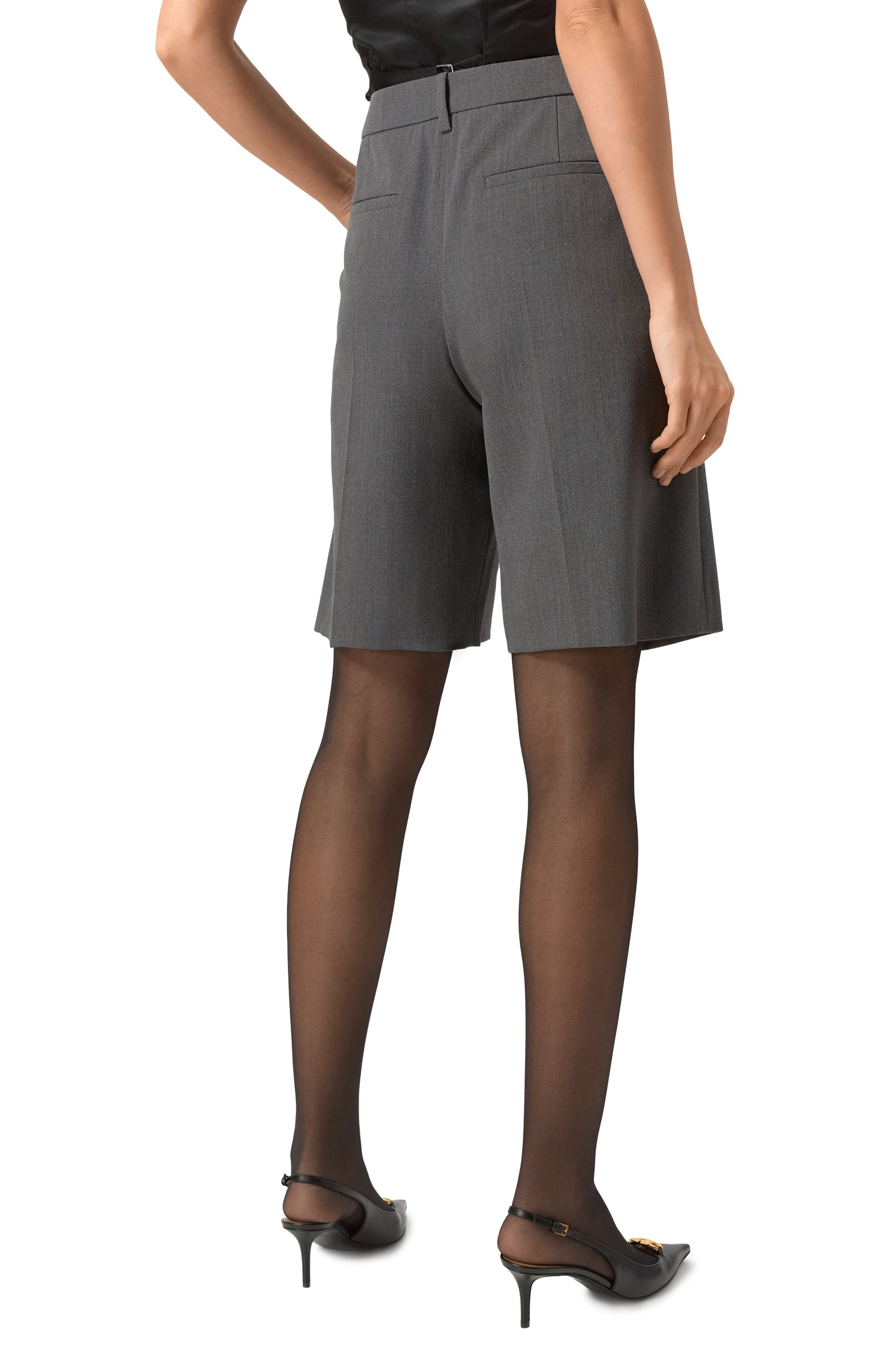 Шерстяные шорты VALENTINO, арт. 5B3RD0G57CU, фото 4