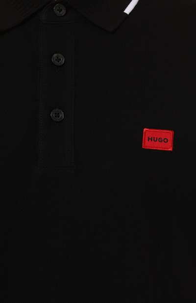 Хлопковое поло HUGO, арт. 50490775, фото 5