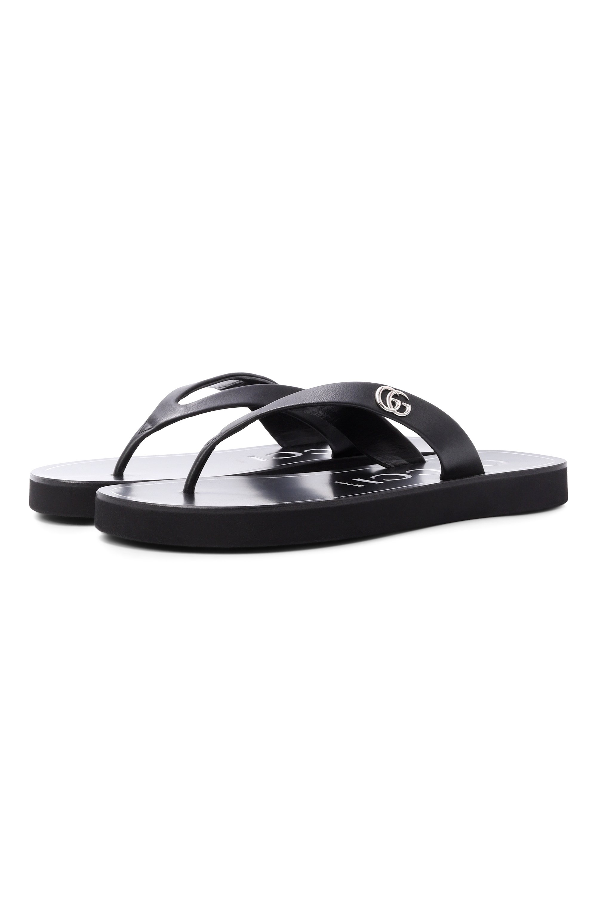 Кожаные шлепанцы GUCCI, арт. 854812/0R000, фото 1