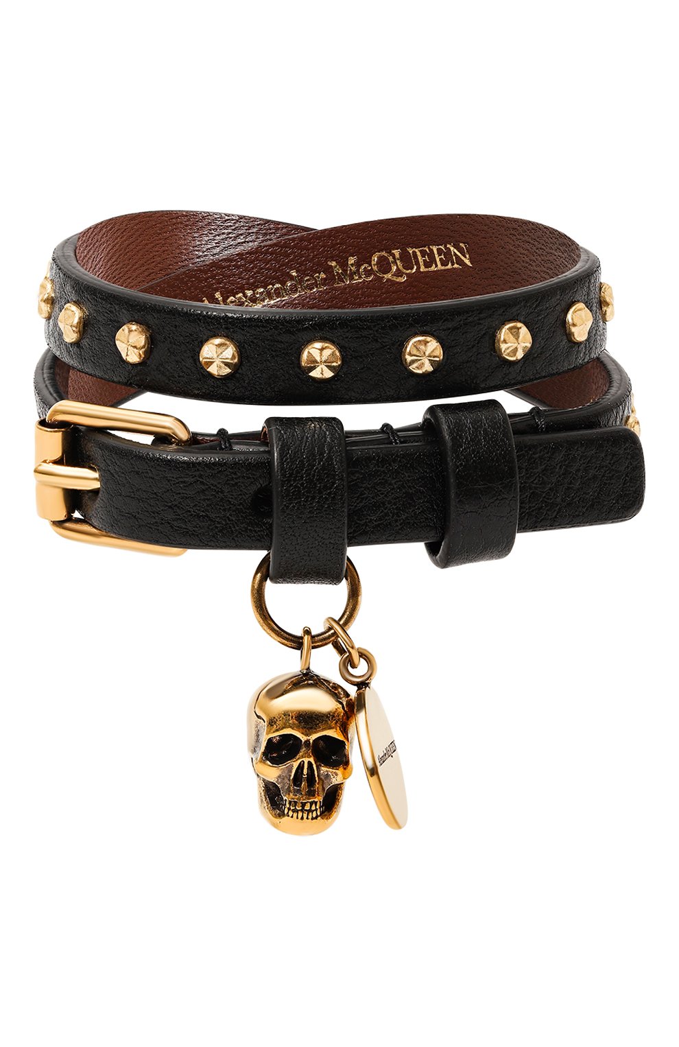 Кожаный браслет ALEXANDER MCQUEEN, арт. 554466/1AC9T, фото 1