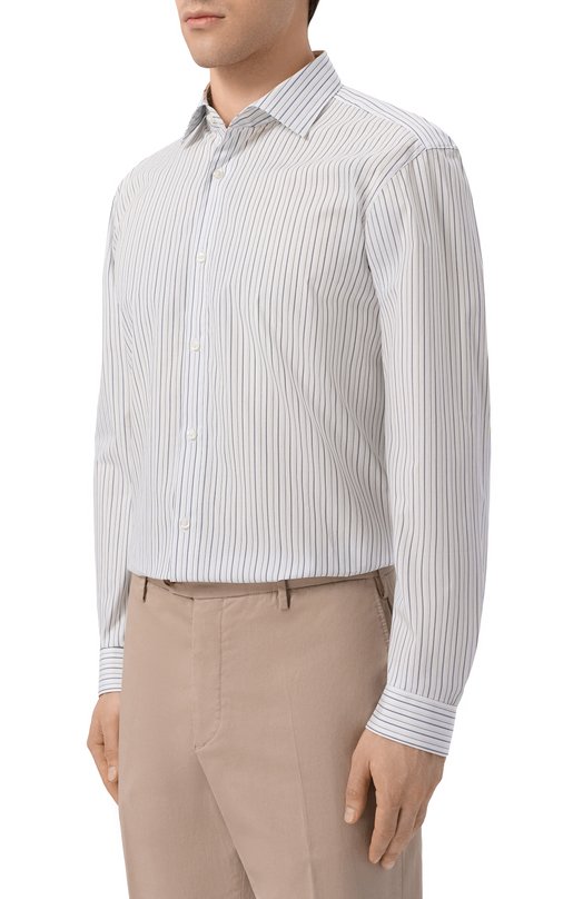 Хлопковая сорочка HUGO 50555319 Белый  50555319 Фото 3