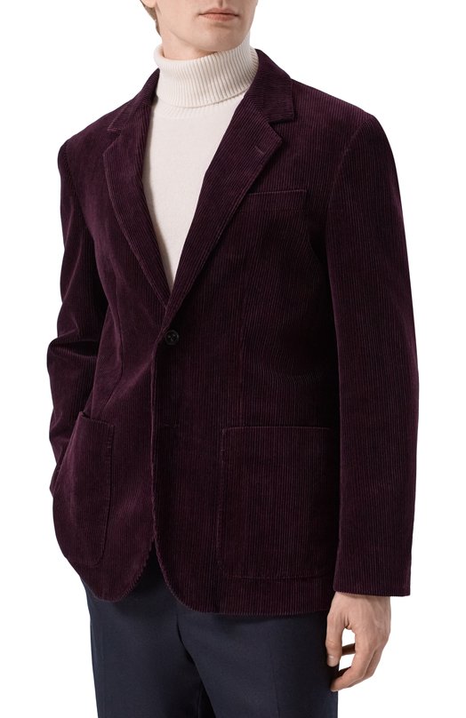 Вельветовый пиджак 12 STOREEZ 134119 Бордовый  134119 Фото 3